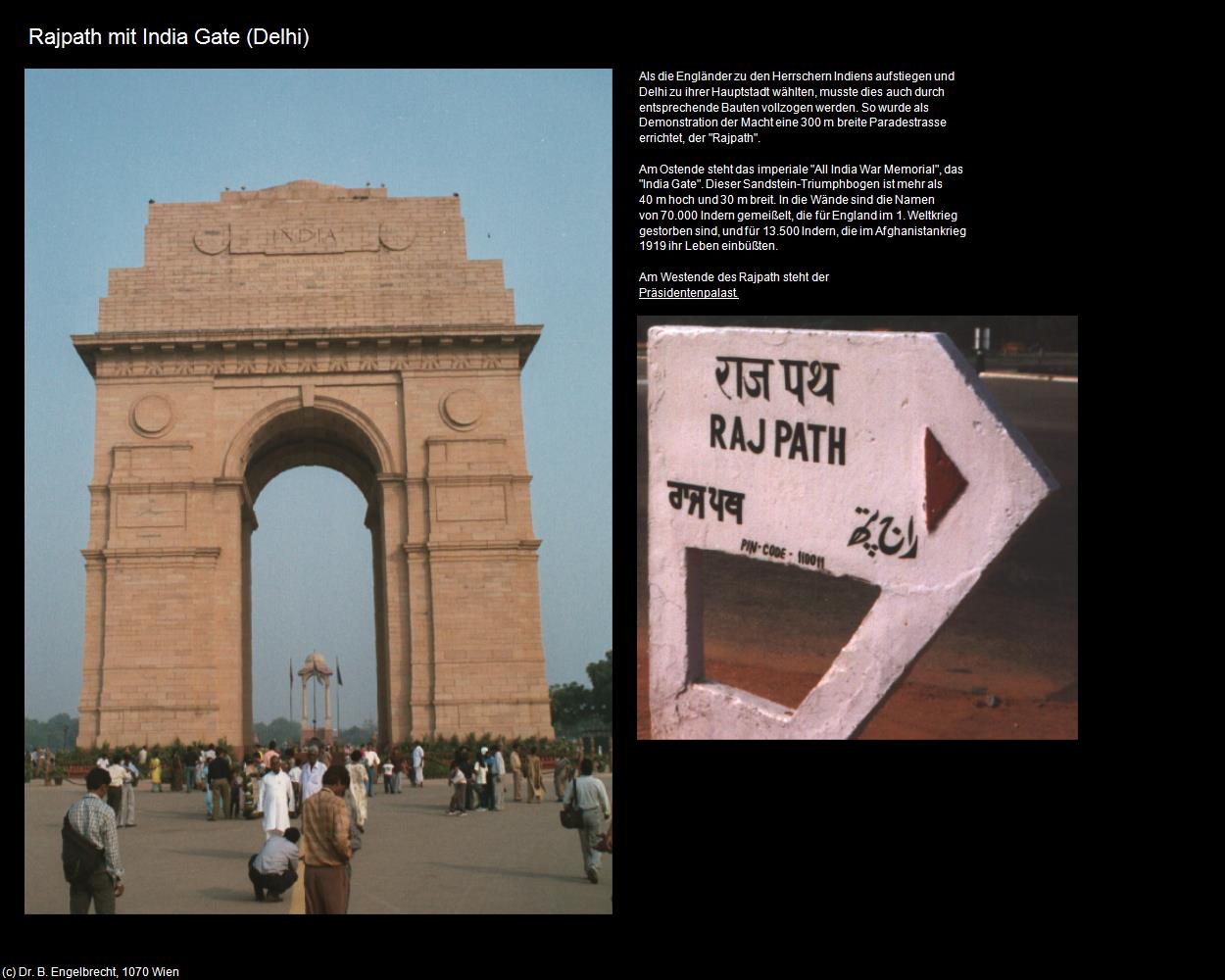 Rajpath mit India Gate (Delhi) in Rajasthan - das Land der Könige(c)B.Engelbrecht