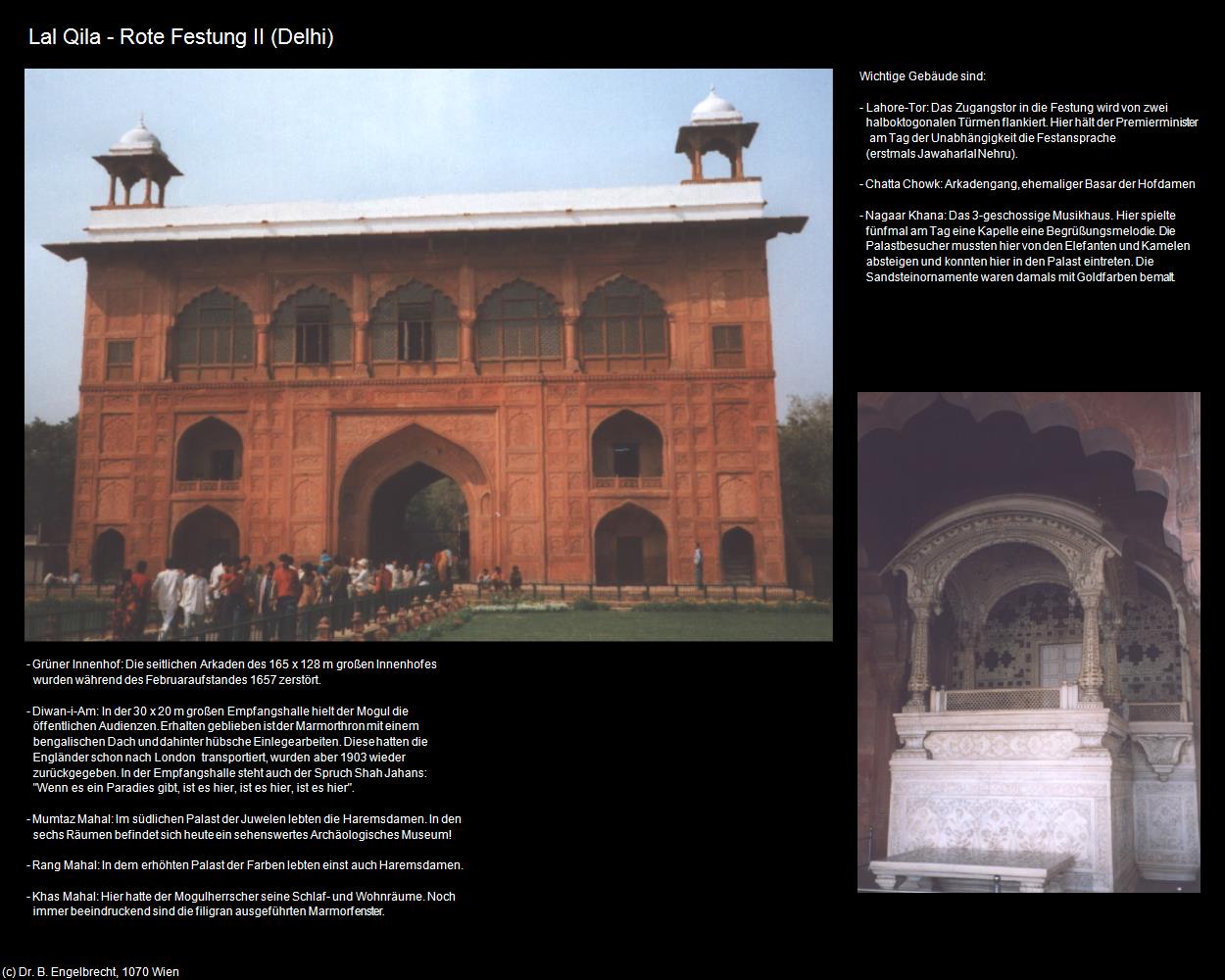 Lal Qila - Rote Festung II (Delhi) in Rajasthan - das Land der Könige