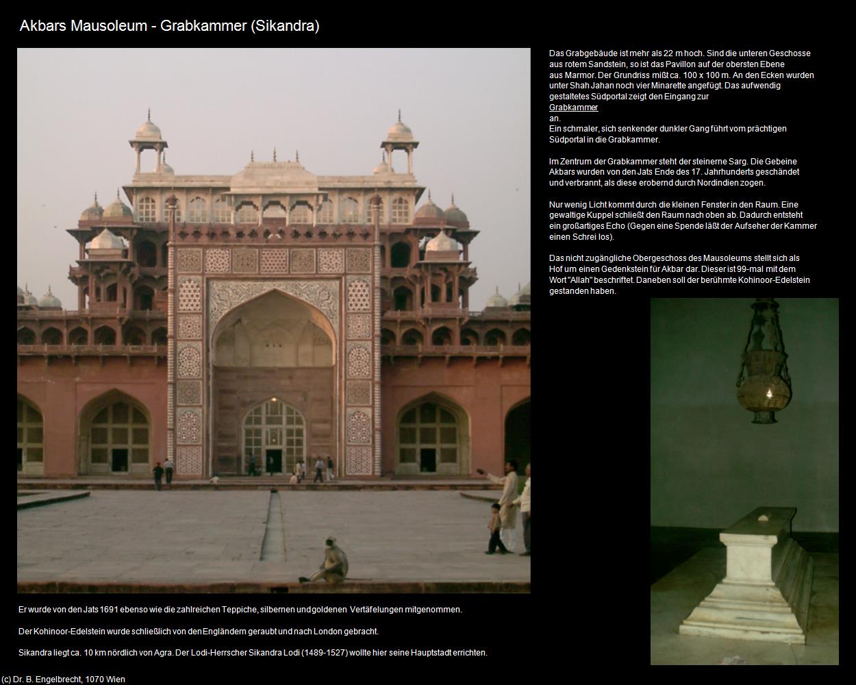 Akbars Mausoleum - Grabkammer (Sikandra) in Rajasthan - das Land der Könige(c)B.Engelbrecht