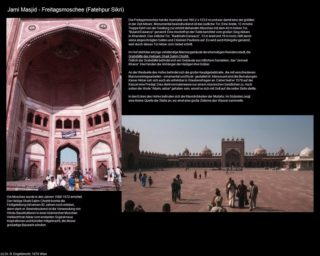 Jami Masjid - Freitagsmoschee (Fatehpur Sikri) in Rajasthan - das Land der Könige(c)B.Engelbrecht
