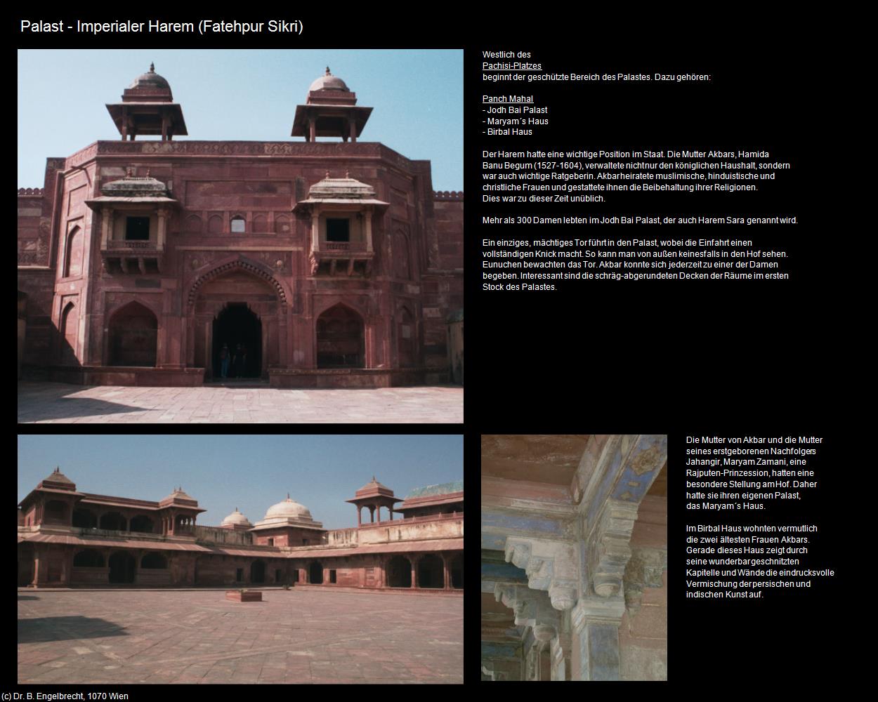 Palast - Imperialer Harem (Fatehpur Sikri) in Rajasthan - das Land der Könige(c)B.Engelbrecht