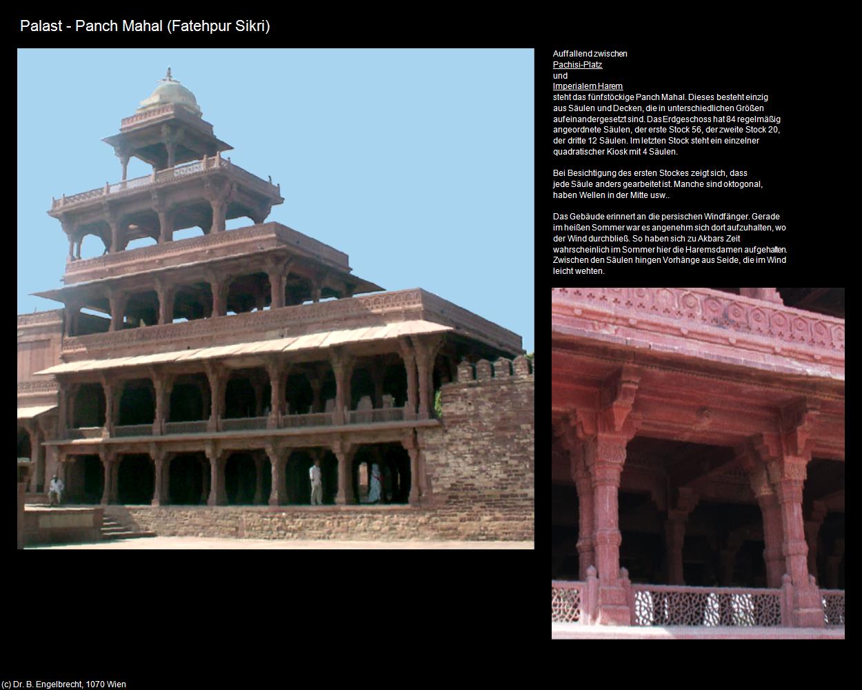 Palast - Panch Mahal (Fatehpur Sikri) in Rajasthan - das Land der Könige(c)B.Engelbrecht