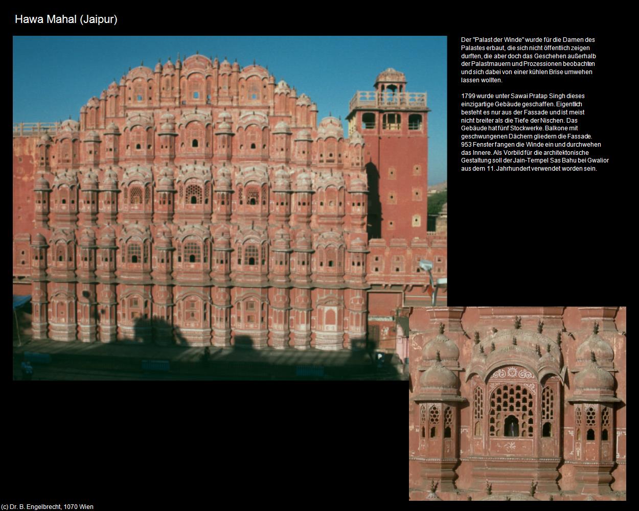Hawa Mahal (Jaipur) in Rajasthan - das Land der Könige