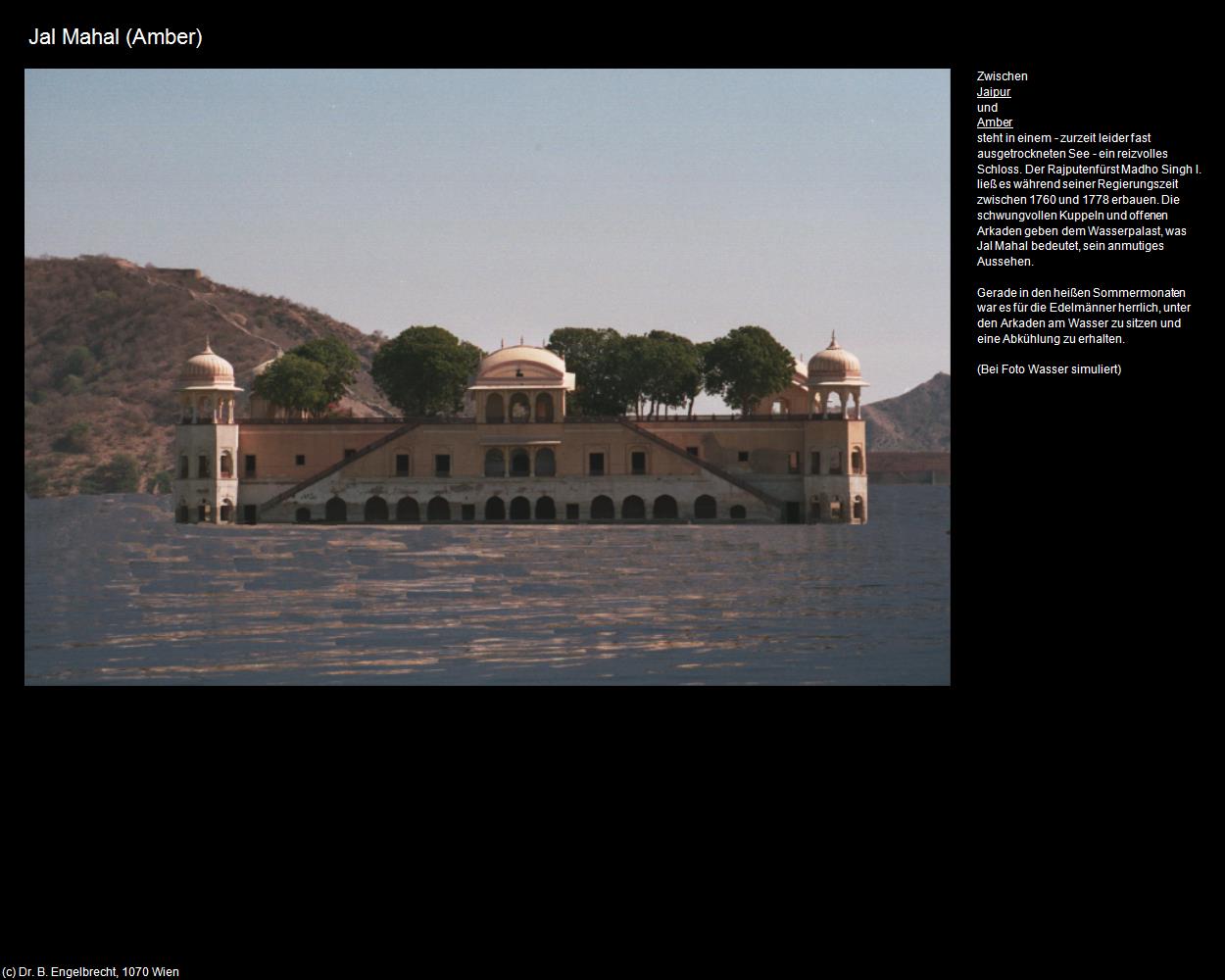 Jal Mahal (Amer bei Jaipur) in Rajasthan - das Land der Könige(c)B.Engelbrecht