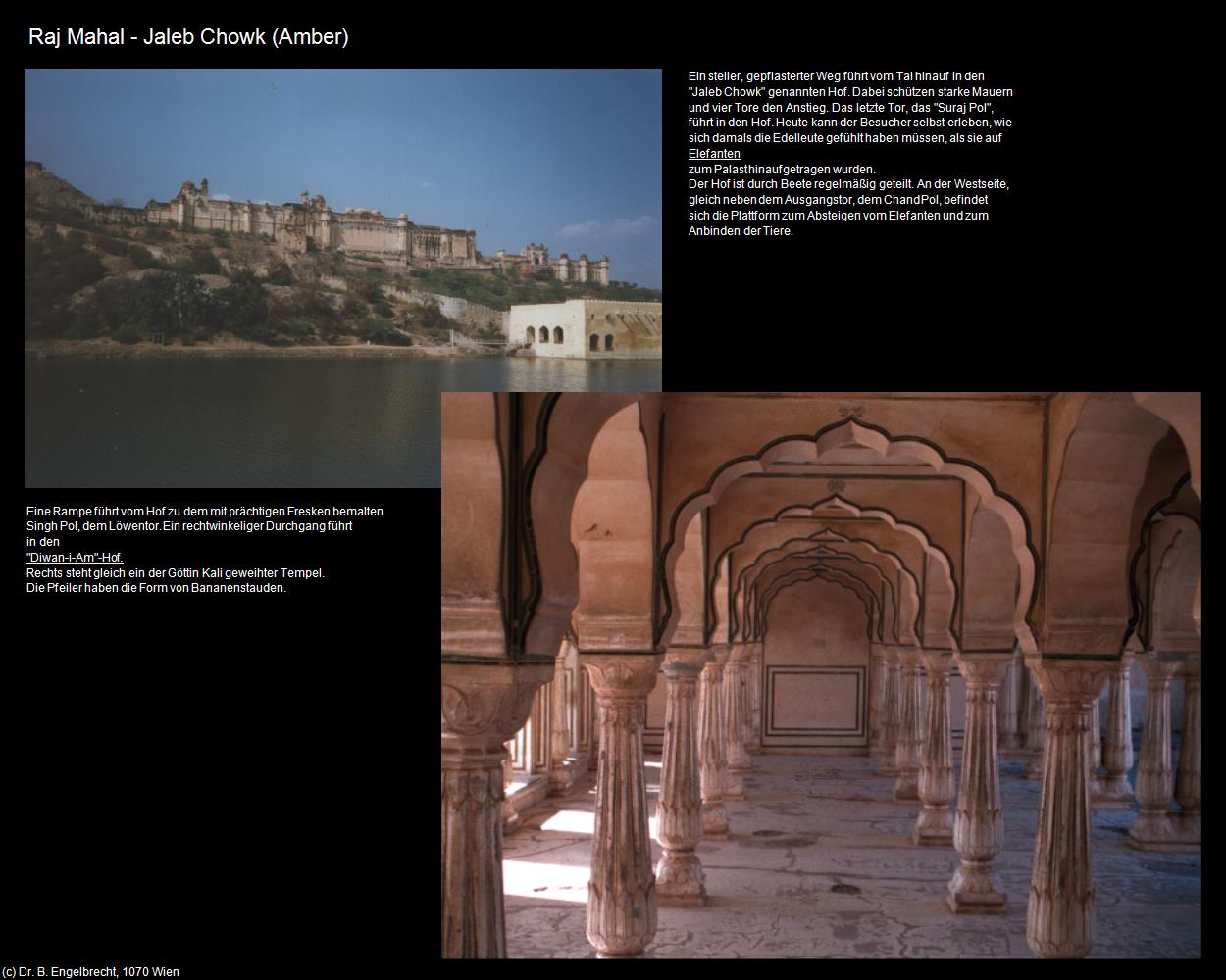 Raj Mahal - Jaleb Chowk (Amer bei Jaipur) in Rajasthan - das Land der Könige(c)B.Engelbrecht
