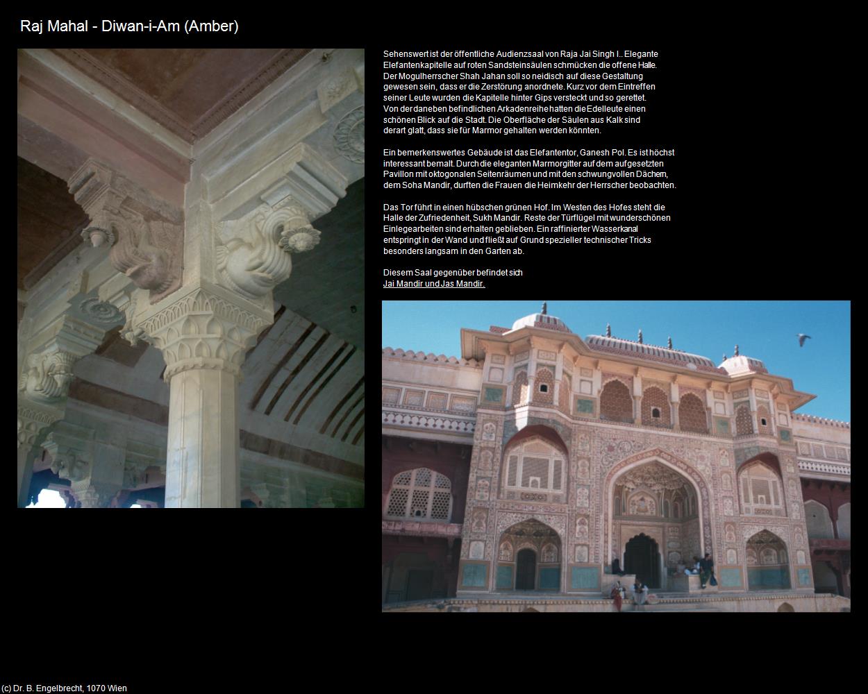 Raj Mahal - Diwan-i-Am-Hof (Amer bei Jaipur) in Rajasthan - das Land der Könige(c)B.Engelbrecht