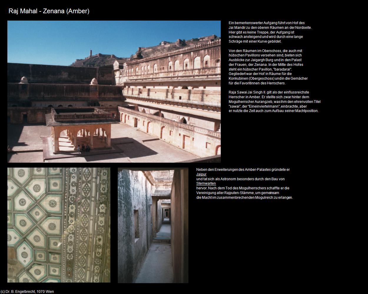 Raj Mahal - Zenana (Amer bei Jaipur) in Rajasthan - das Land der Könige(c)B.Engelbrecht