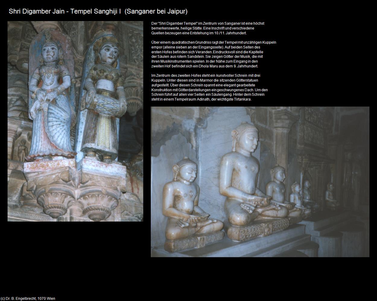 Shri Digamber Tempel I (Sanganer bei Jaipur) in Rajasthan - das Land der Könige
