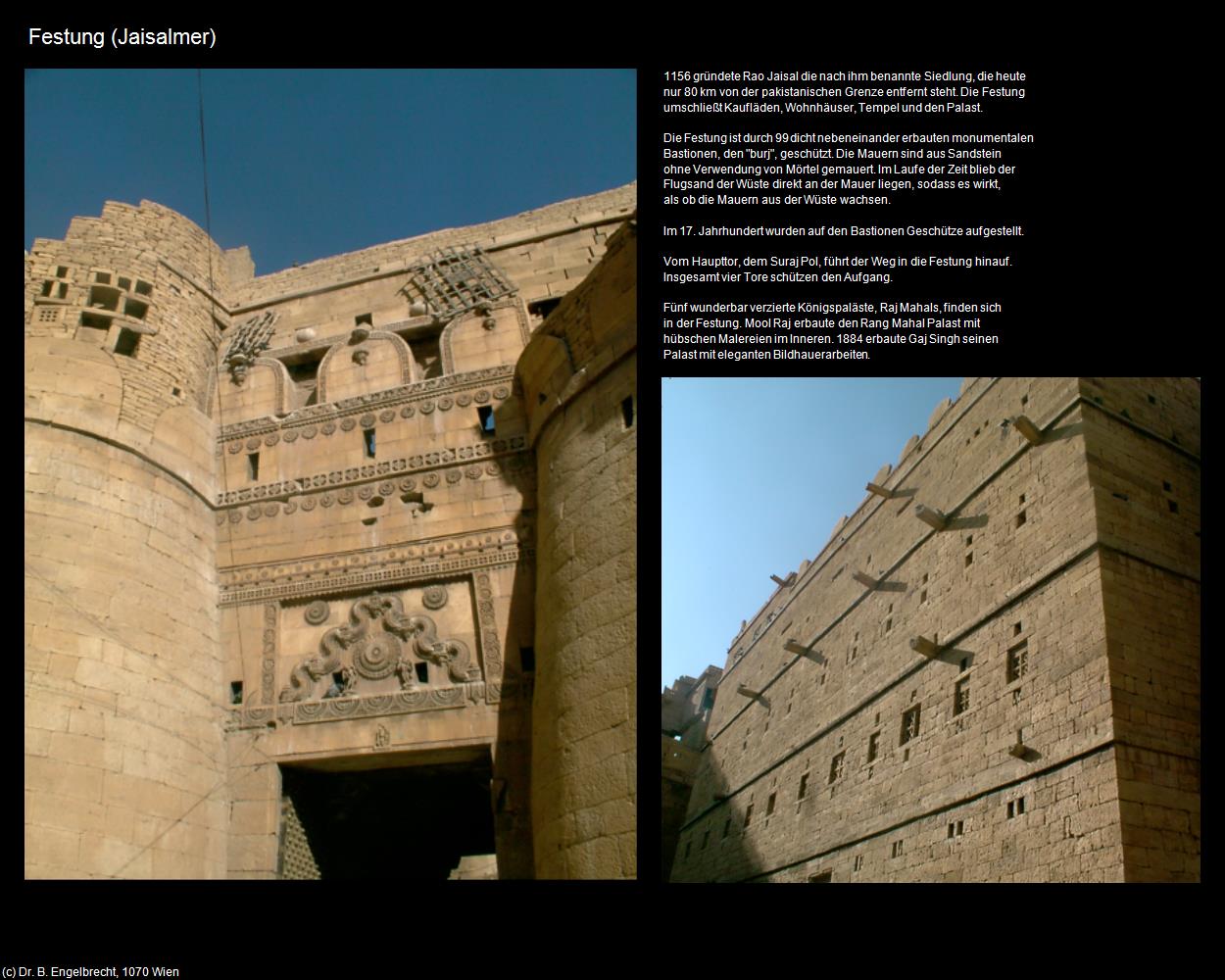 Festung (Jaisalmer) in Rajasthan - das Land der Könige