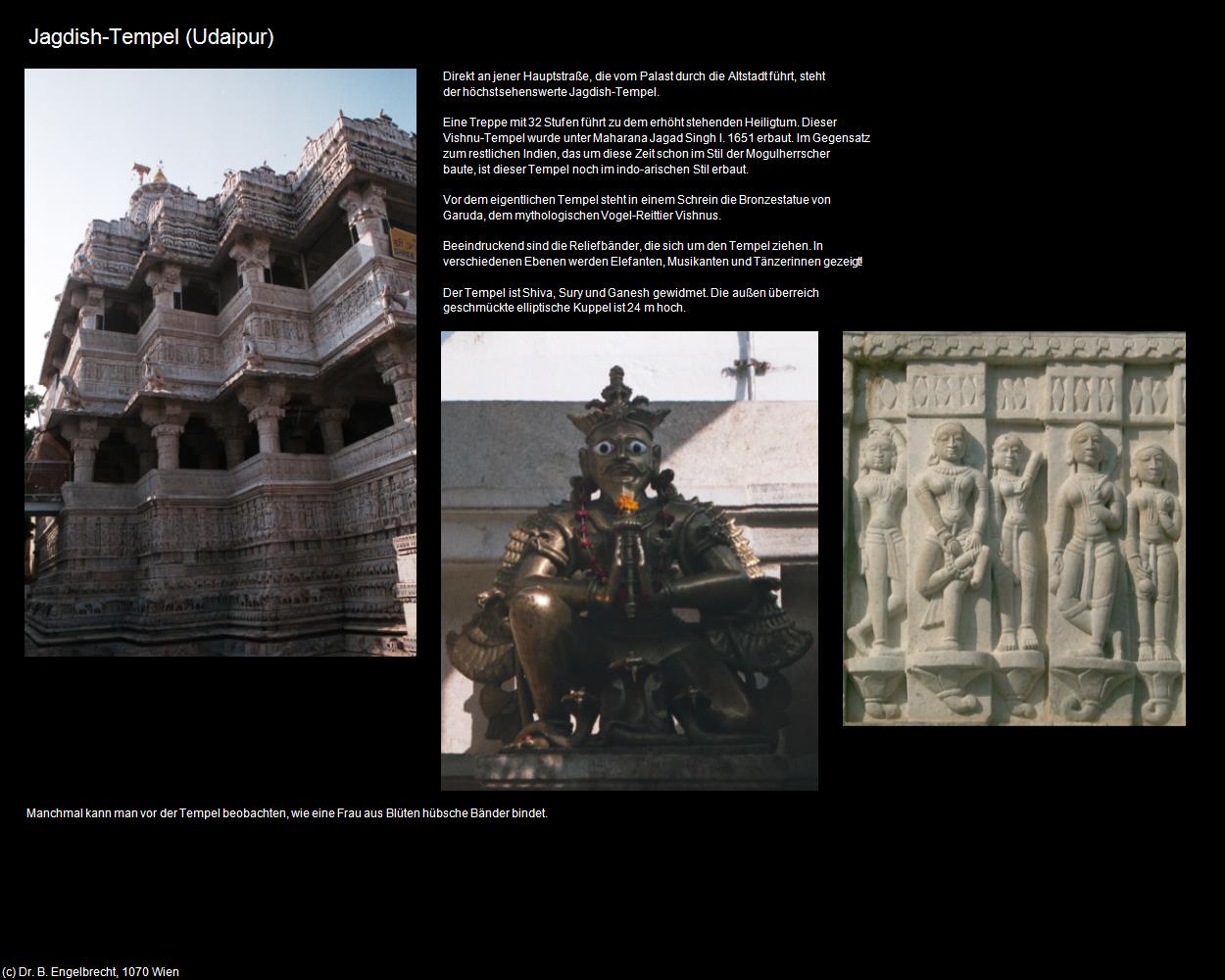 Jagdish-Tempel (Udaipur) in Rajasthan - das Land der Könige