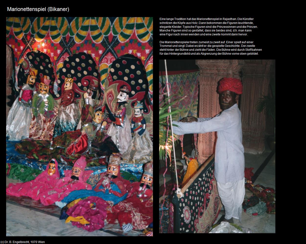 Marionettenspiel (Bikaner) in Rajasthan - das Land der Könige