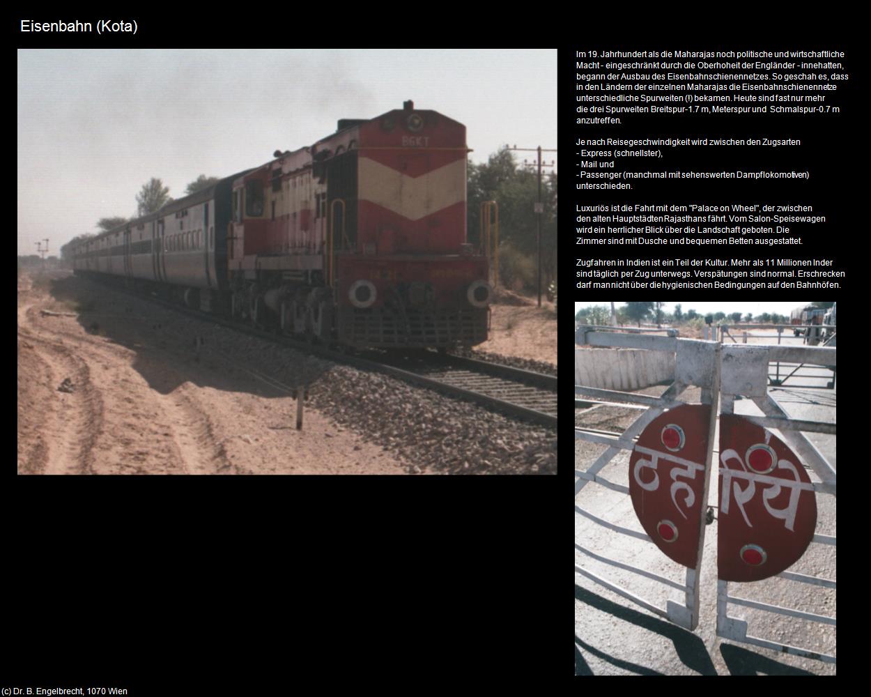 Eisenbahn (Kota) in Rajasthan - das Land der Könige