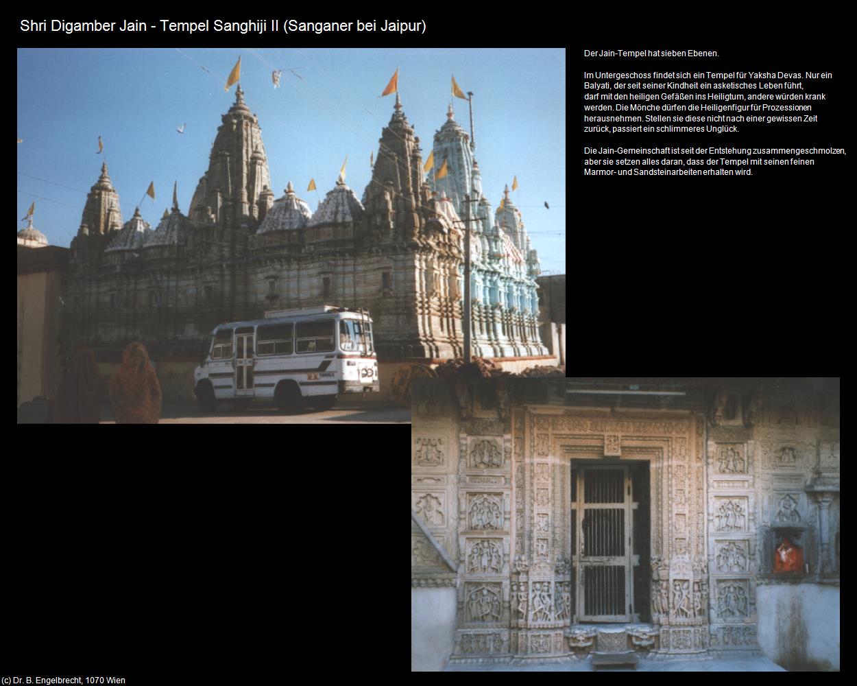 Shri Digamber Tempel II (Sanganer bei Jaipur) in Rajasthan - das Land der Könige