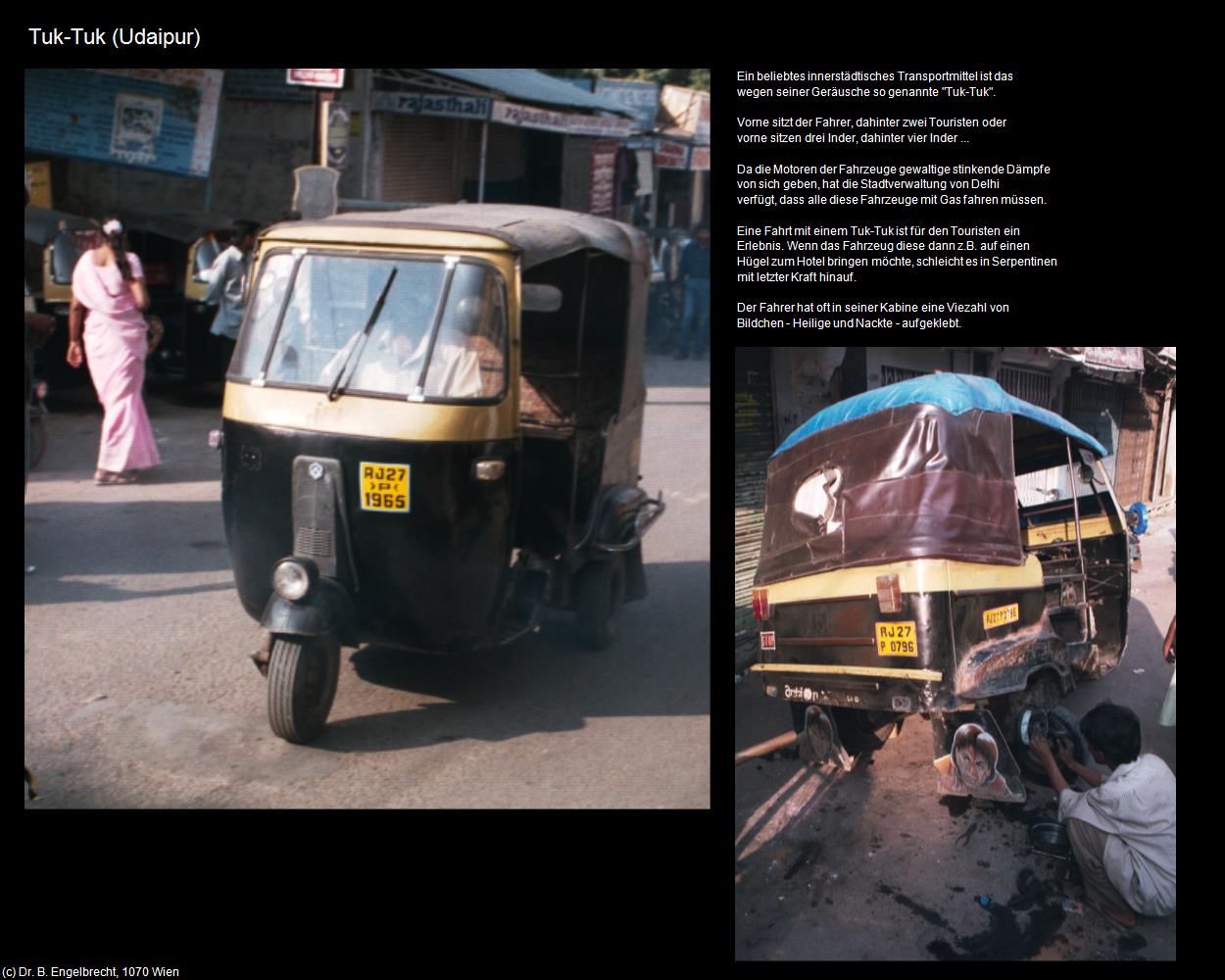 Tuk-Tuk (Udaipur) in Rajasthan - das Land der Könige