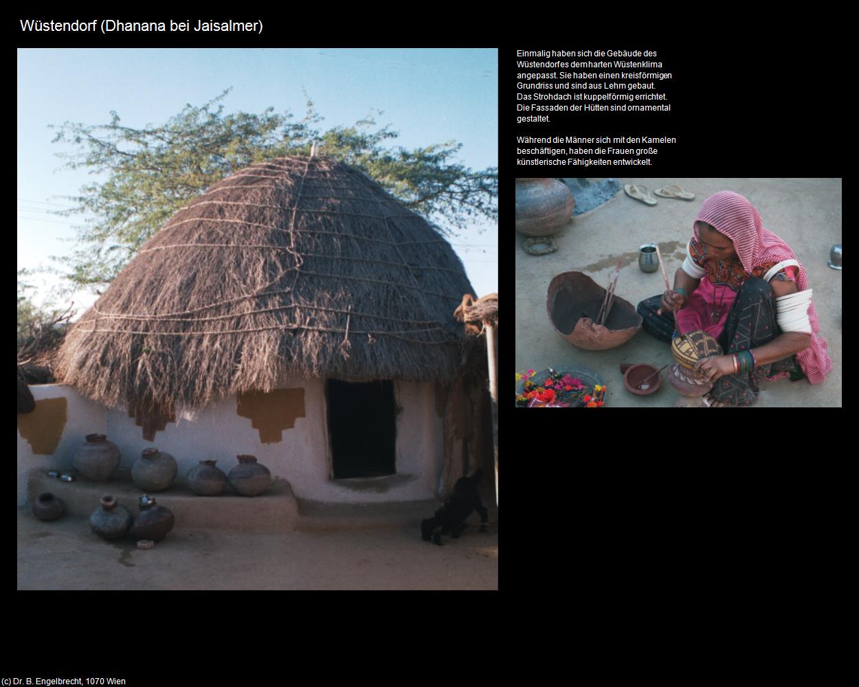 Wüstendorf (Dhanana bei Jaisalmer) in Rajasthan - das Land der Könige