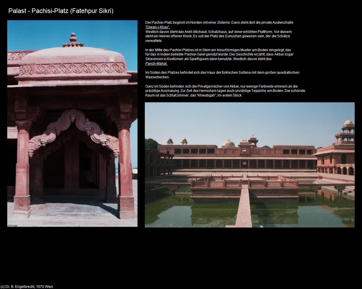 Palast - Pachisi-Platz (Fatehpur Sikri) in Rajasthan - das Land der Könige(c)B.Engelbrecht