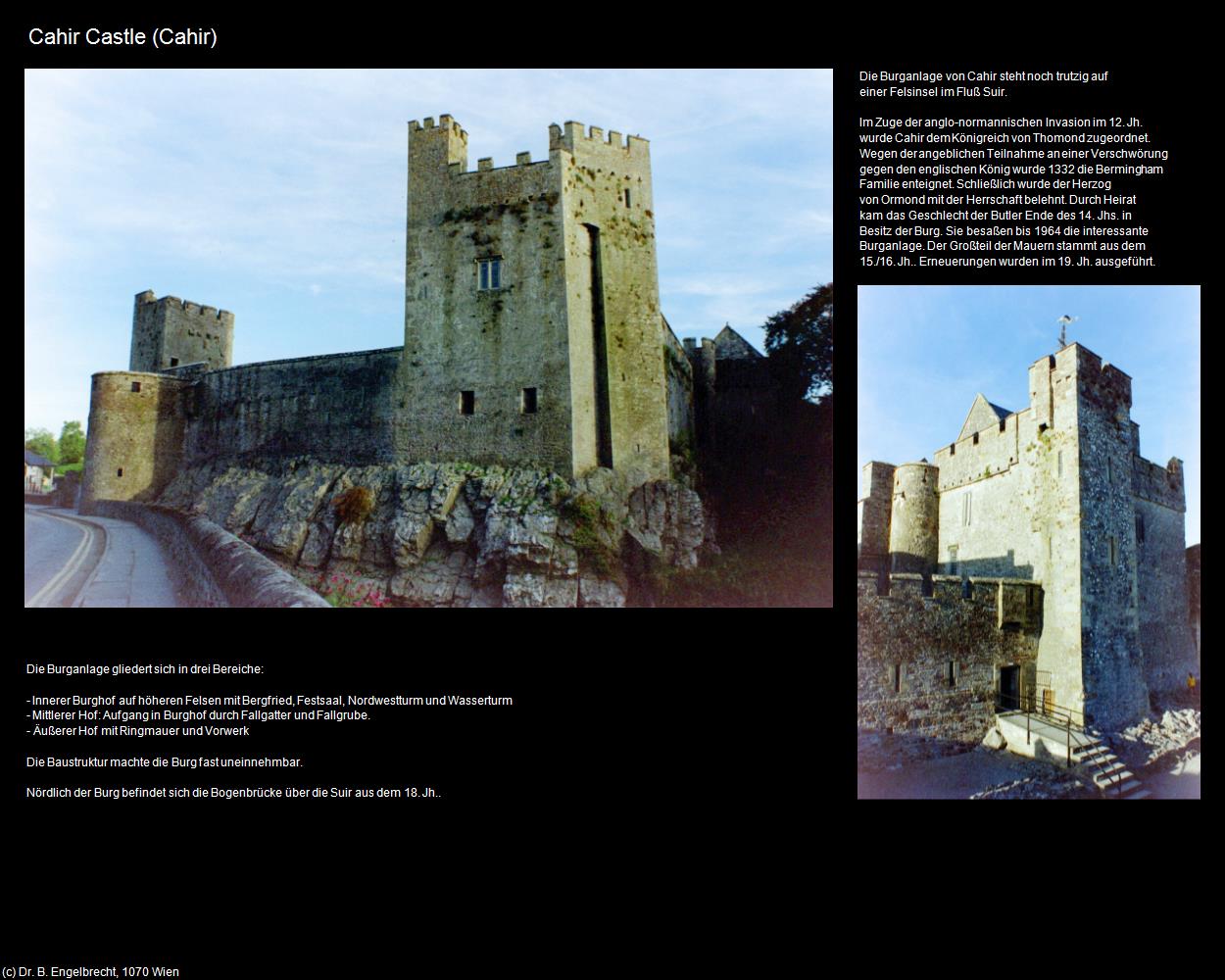 Cahir Castle (Cahir) in IRLAND-die grüne Insel