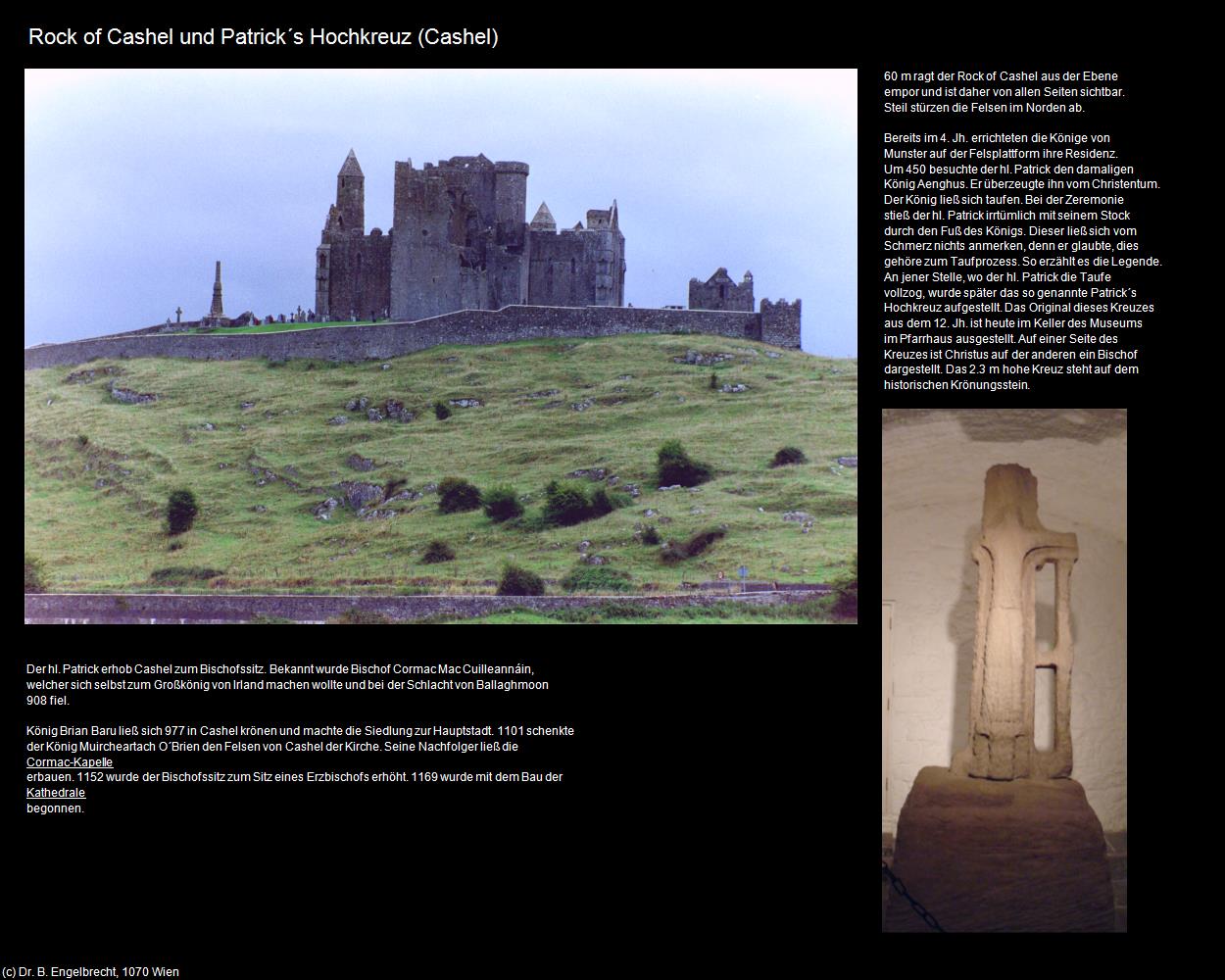 Rock of Cashel+Patrick‘s Hochkreuz (Cashel) in IRLAND-die grüne Insel(c)B.Engelbrecht