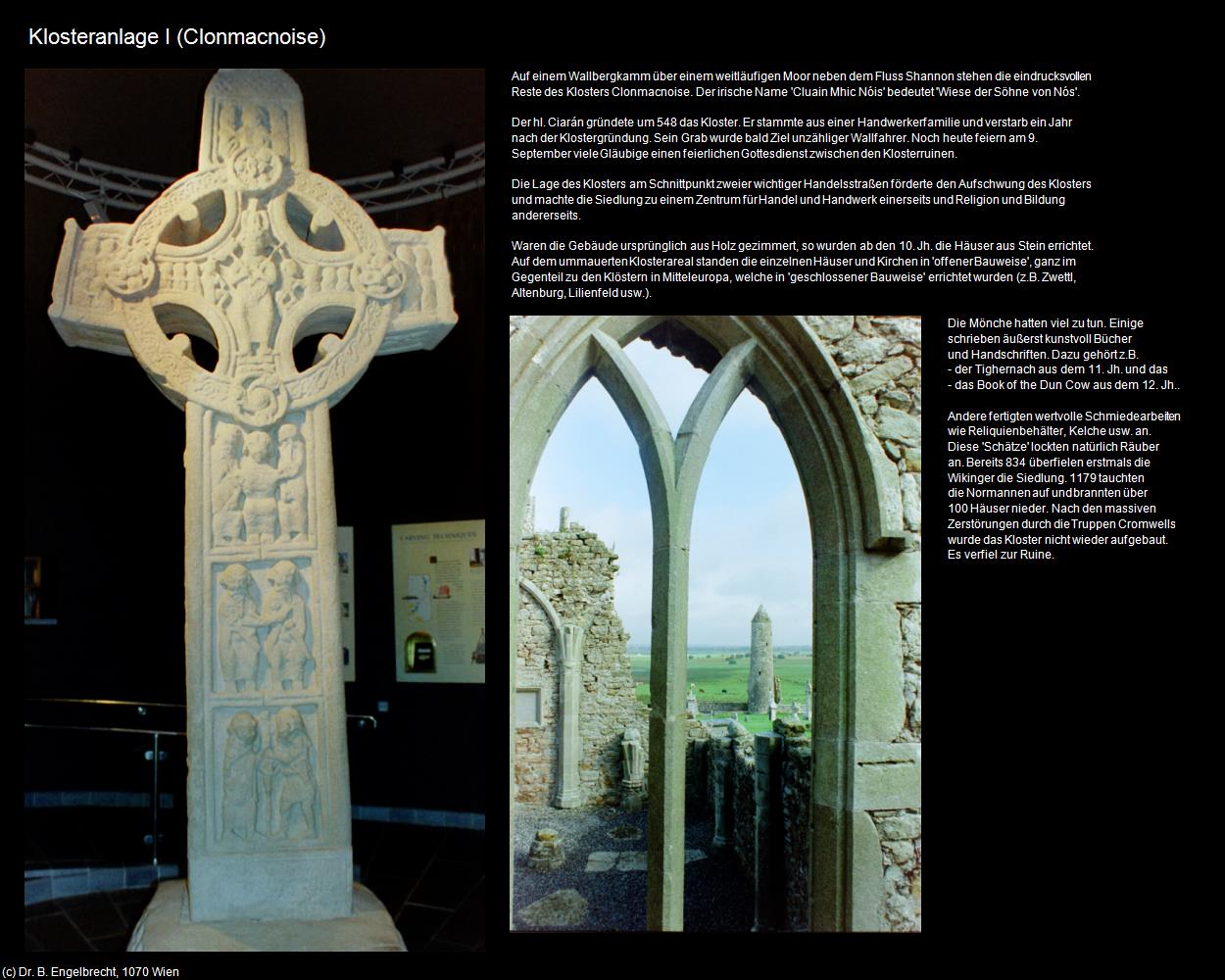 Klosteranlage (Clonmacnoise) in IRLAND-die grüne Insel