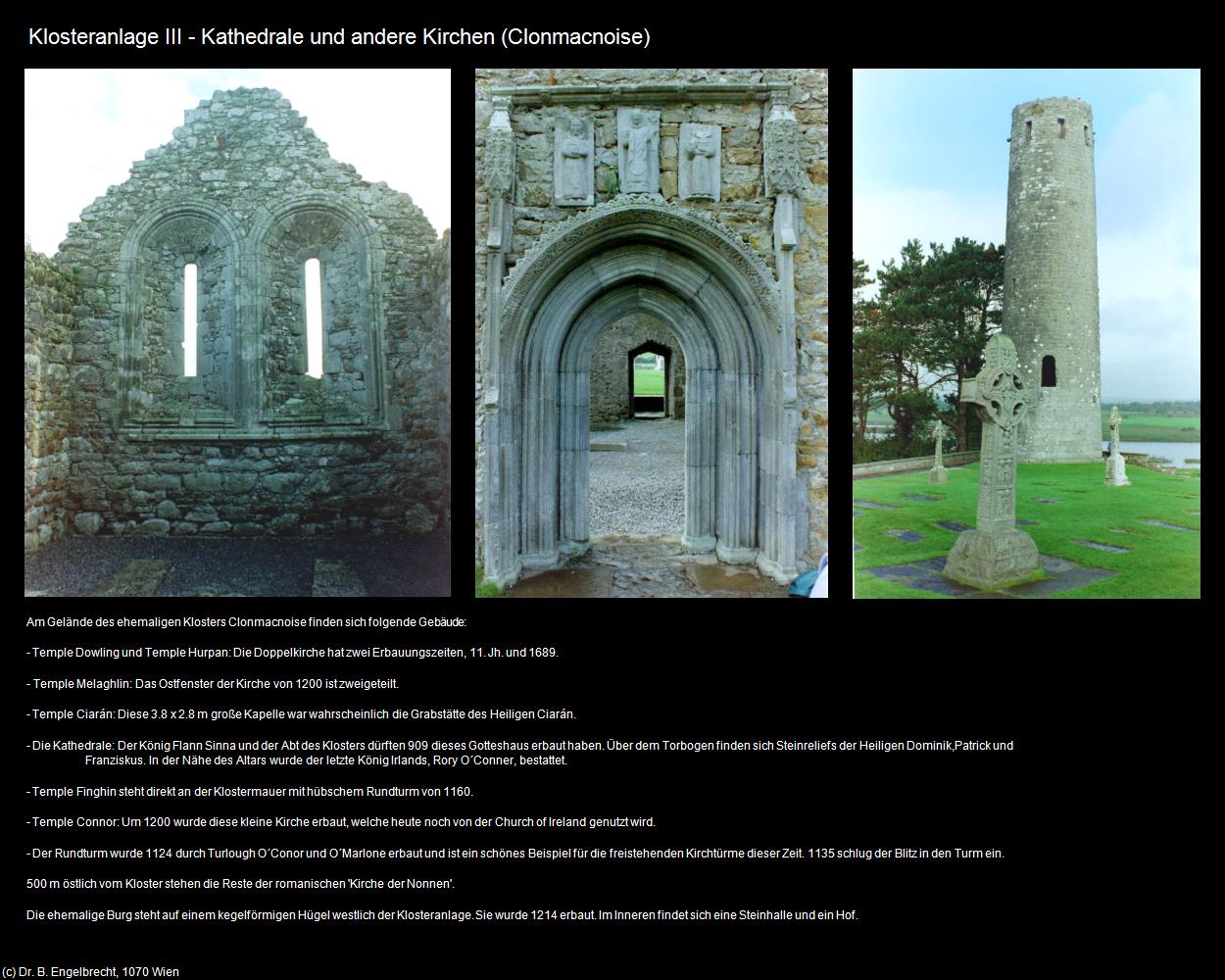 Catedral und andere Kirchen (Clonmacnoise) in IRLAND-die grüne Insel