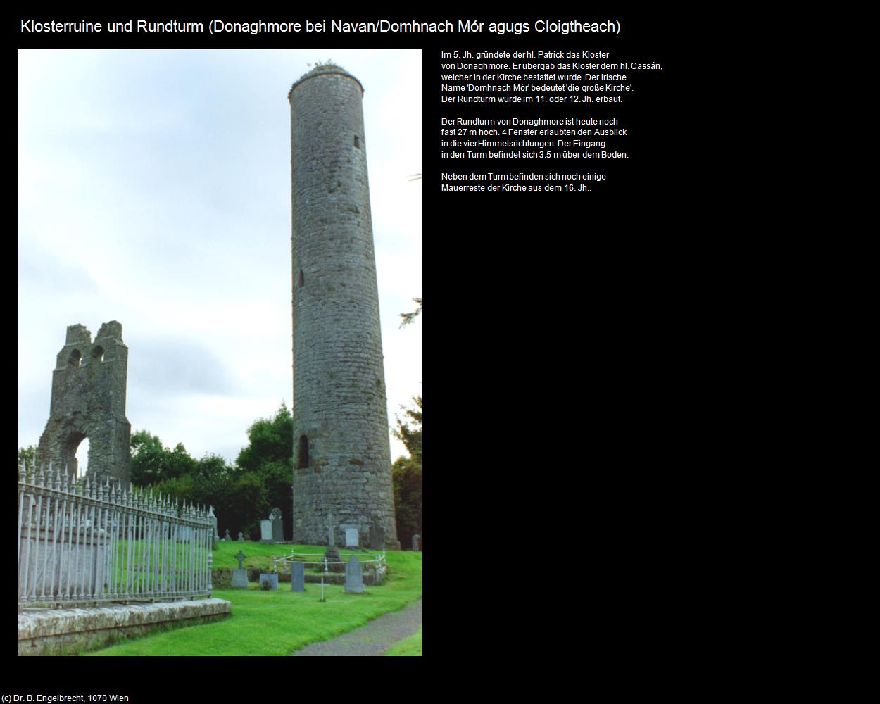 Rundturm Donaghmore (Donaghmore bei Navan) in IRLAND-die grüne Insel