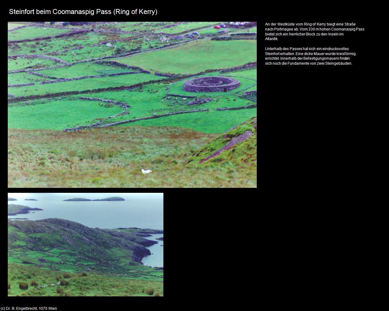 Steinfort am Coomanaspig Pass (Ring of Kerry) in IRLAND-die grüne Insel