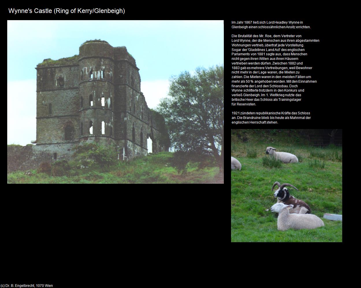 Wynne‘s Castle (Glenbeigh) (Ring of Kerry) in IRLAND-die grüne Insel