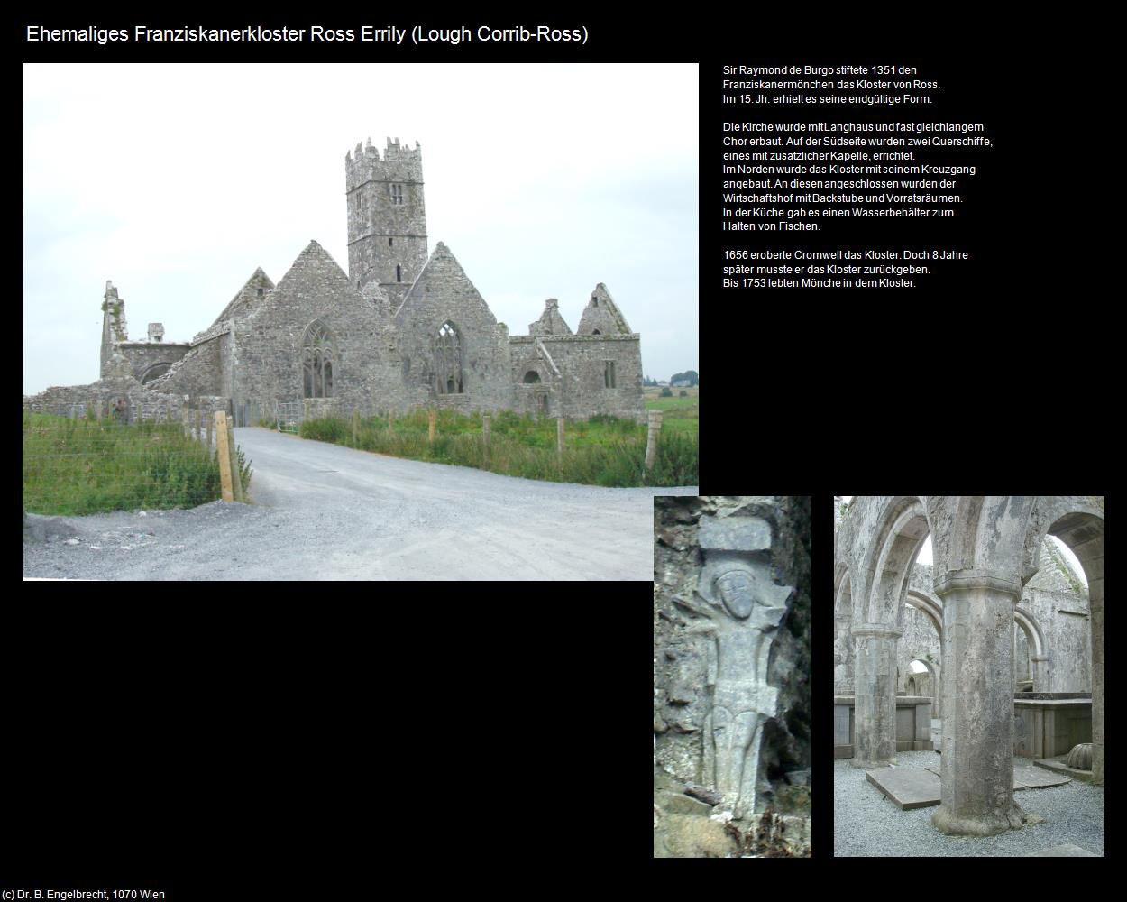 Ehem. Franziskanerkloster (Ross) (Moyne Bridge bei Lough Corrib) in IRLAND-die grüne Insel