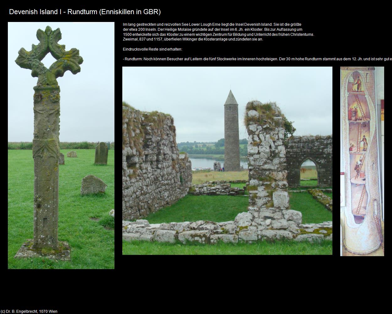 Devenish Island - Rundturm (Enniskillen (GBR)) in IRLAND-die grüne Insel