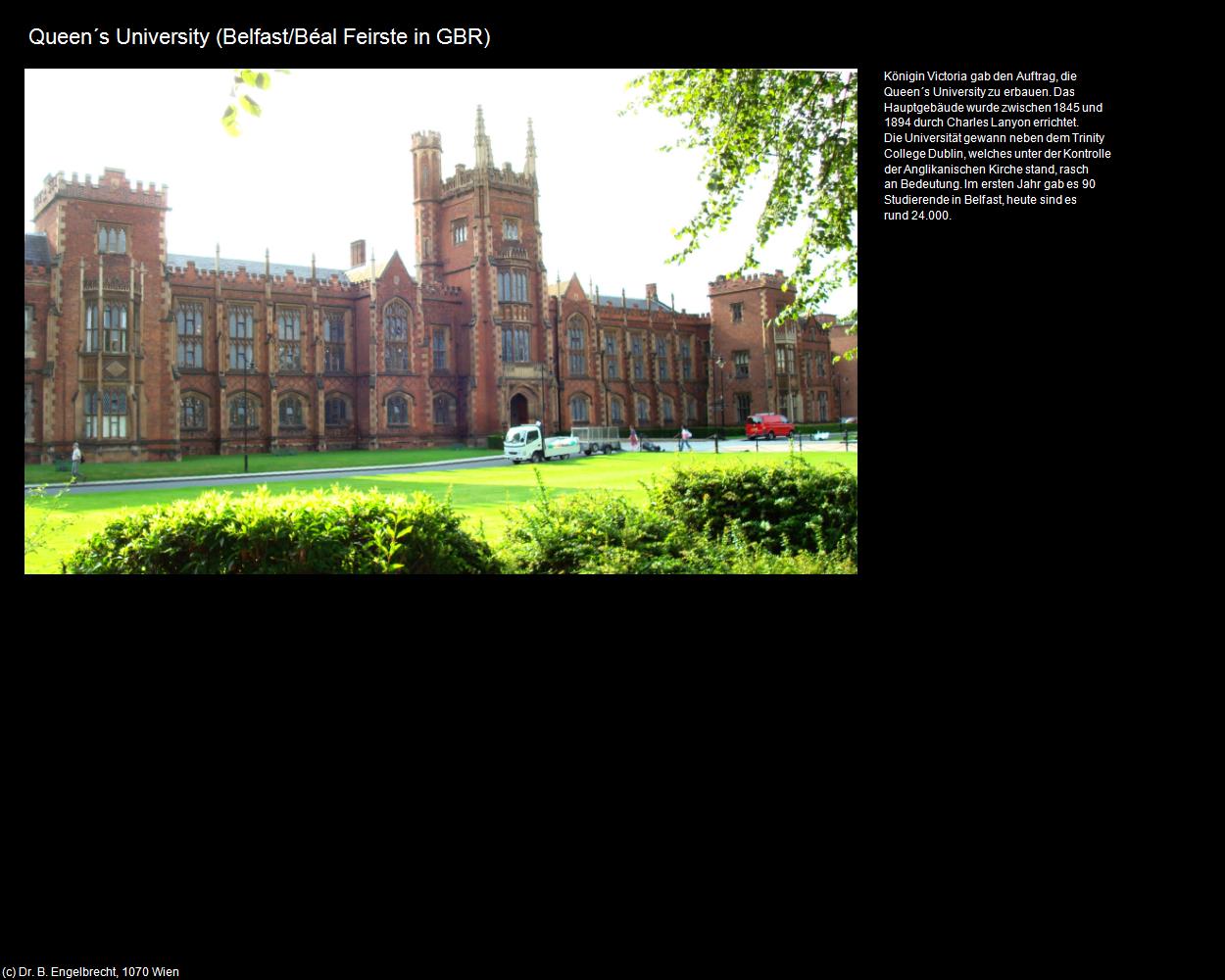 Queen‘s University (Belfast/Béal Feirste (GBR)) in IRLAND-die grüne Insel