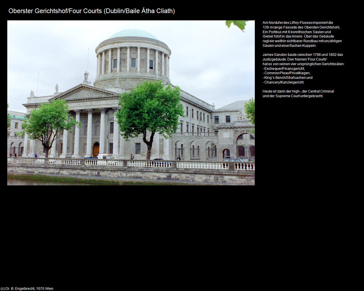 Oberster Gerichtshof/Four Courts (Dublin/Baile tha Cliath) in IRLAND-die grüne Insel