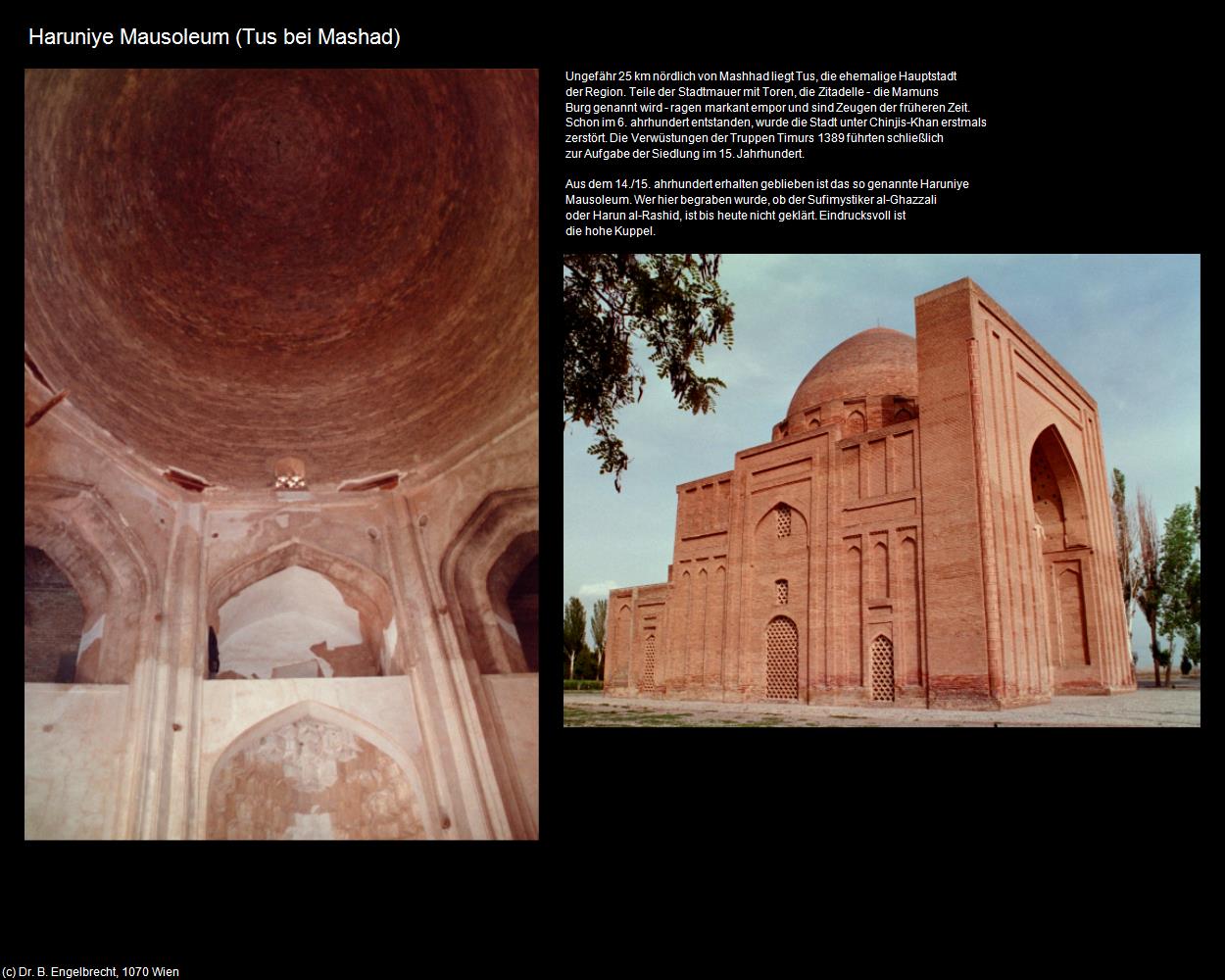 Haruniye Mausoleum (Tus bei Mashad) in Iran