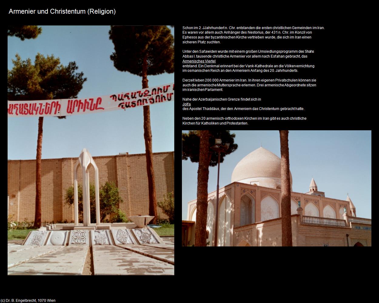 Armenier und Christentum (IRAN-Religion I) in Iran(c)B.Engelbrecht