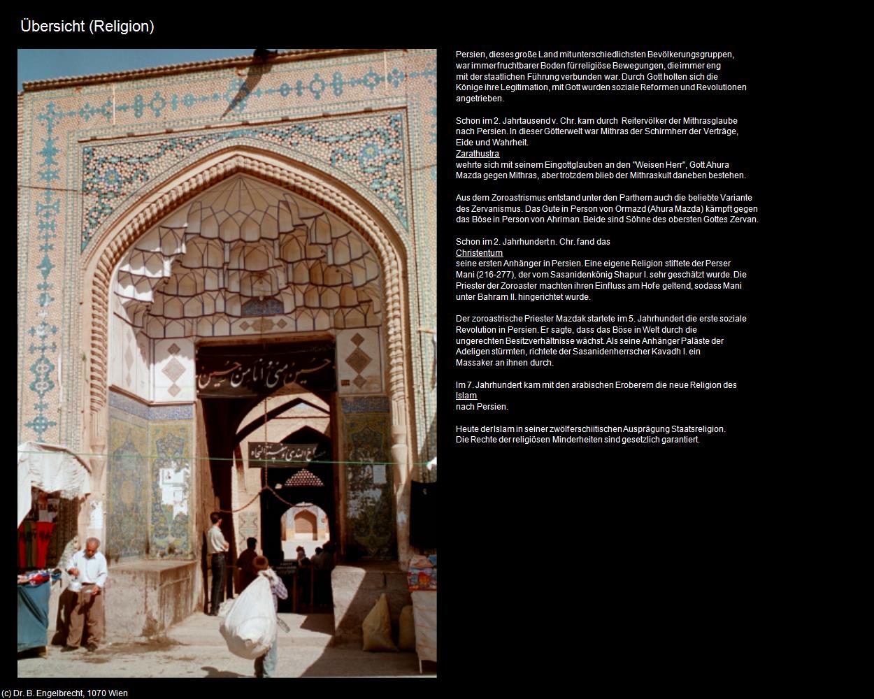 Übersicht (IRAN-Religion I) in Iran(c)B.Engelbrecht