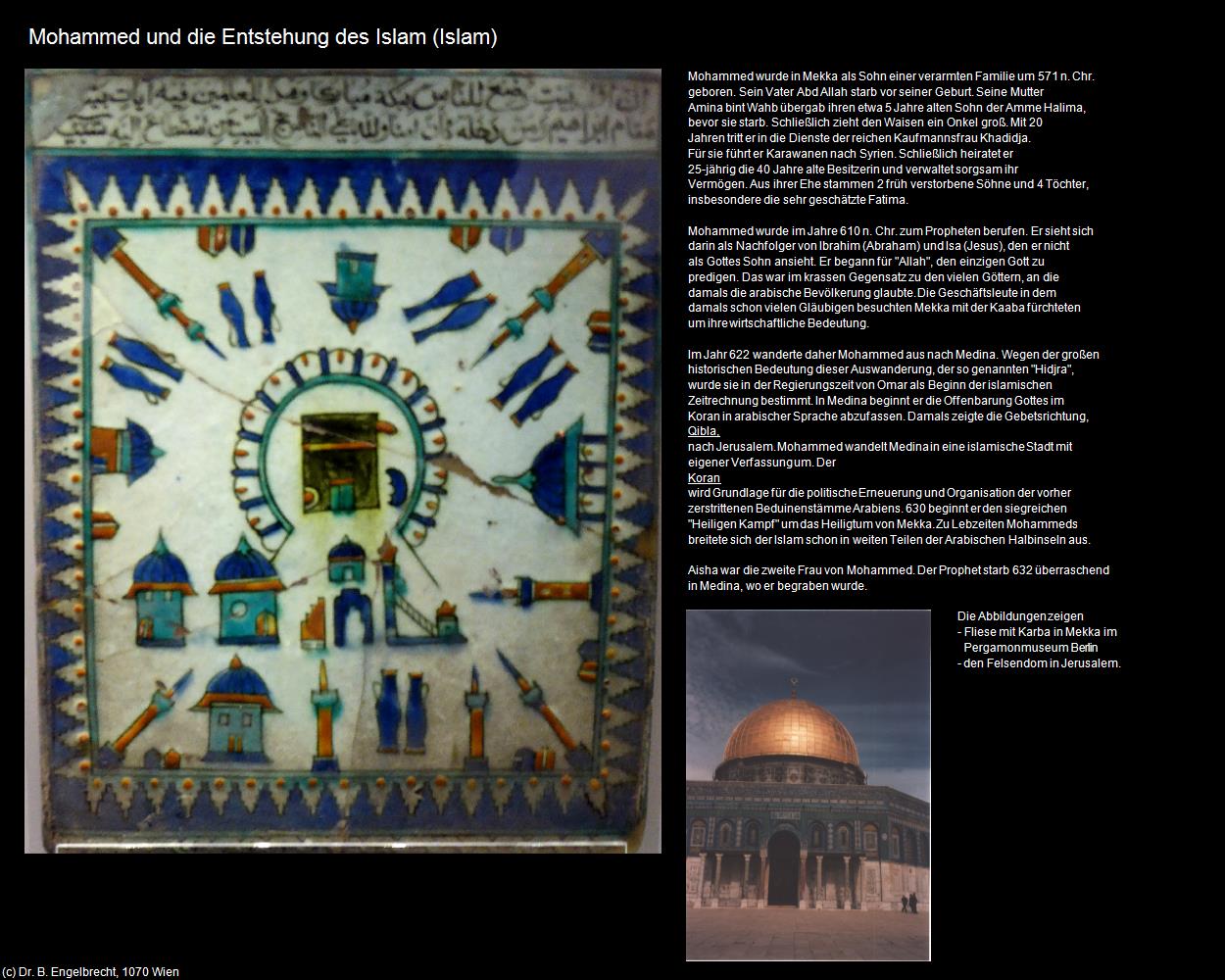 Mohammed und die Entstehung des Islam  (IRAN-Religion II - Islam) in Iran(c)B.Engelbrecht