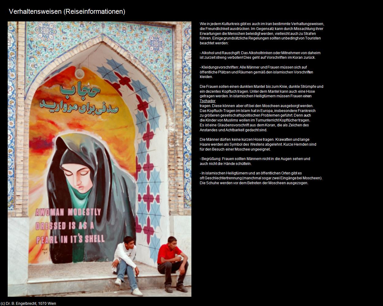 Verhaltensweisen (IRAN-Reiseinformationen) in Iran(c)B.Engelbrecht