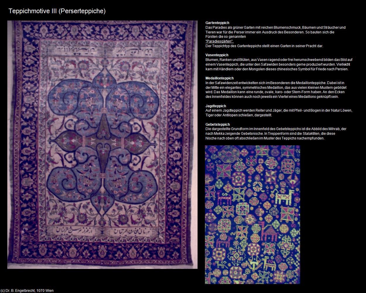 Teppichmotive III  (IRAN-Perserteppiche) in Iran(c)B.Engelbrecht