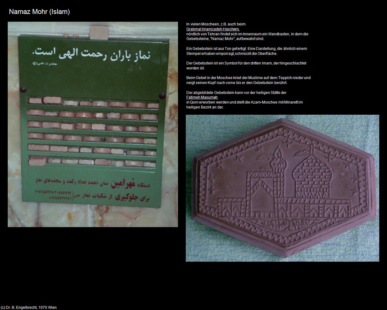 Gebetsstein/Namaz Mohr (IRAN-Religion II - Islam) in Iran(c)B.Engelbrecht