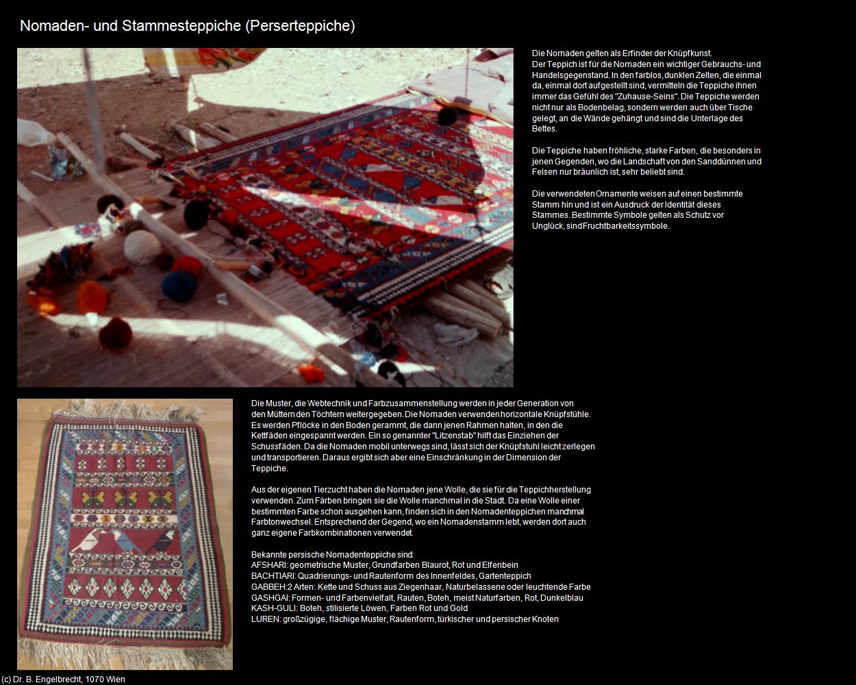 Nomaden- und Stammesteppiche (IRAN-Perserteppiche) in Iran