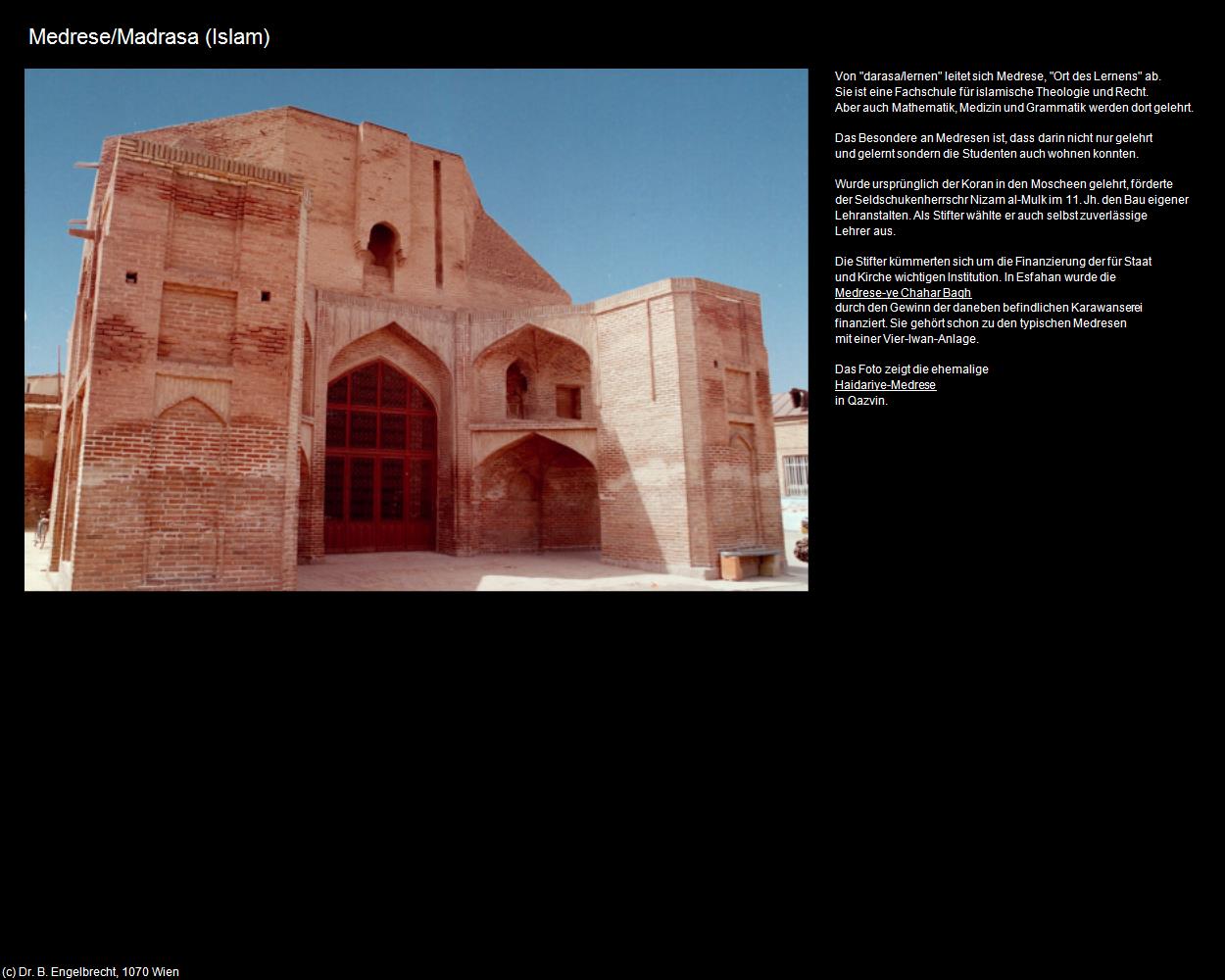 Medrese/Madrasa (IRAN-Religion II - Islam) in Iran(c)B.Engelbrecht