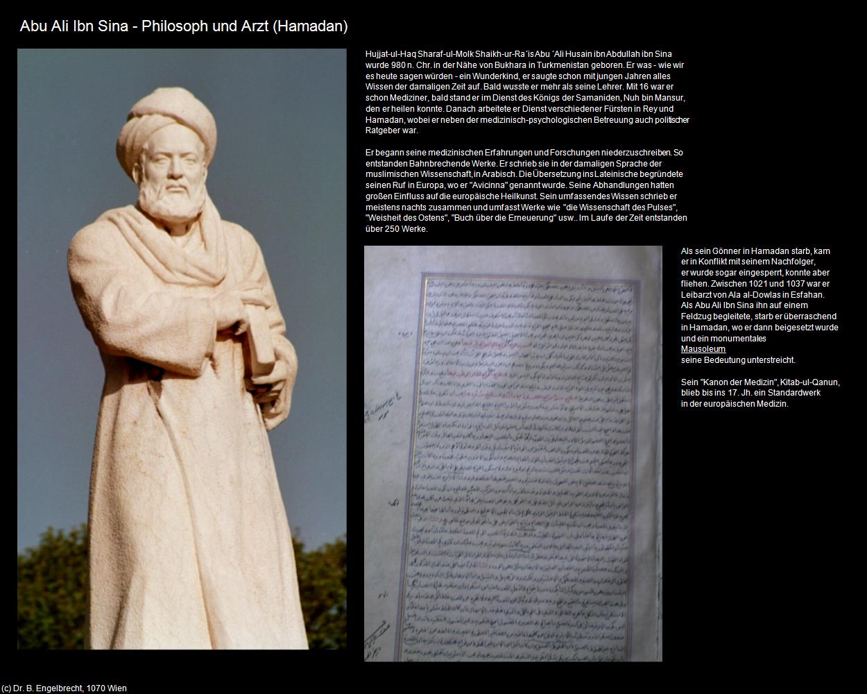 Abu Ali Ibn Sina - Philosoph und Arzt (Hamadan) in Iran(c)B.Engelbrecht