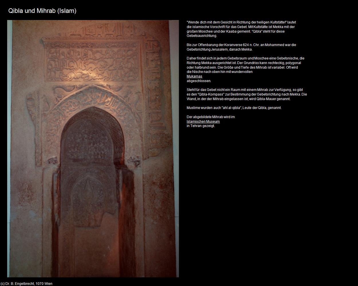 Qibla und Mihrab (IRAN-Religion II - Islam) in Iran(c)B.Engelbrecht