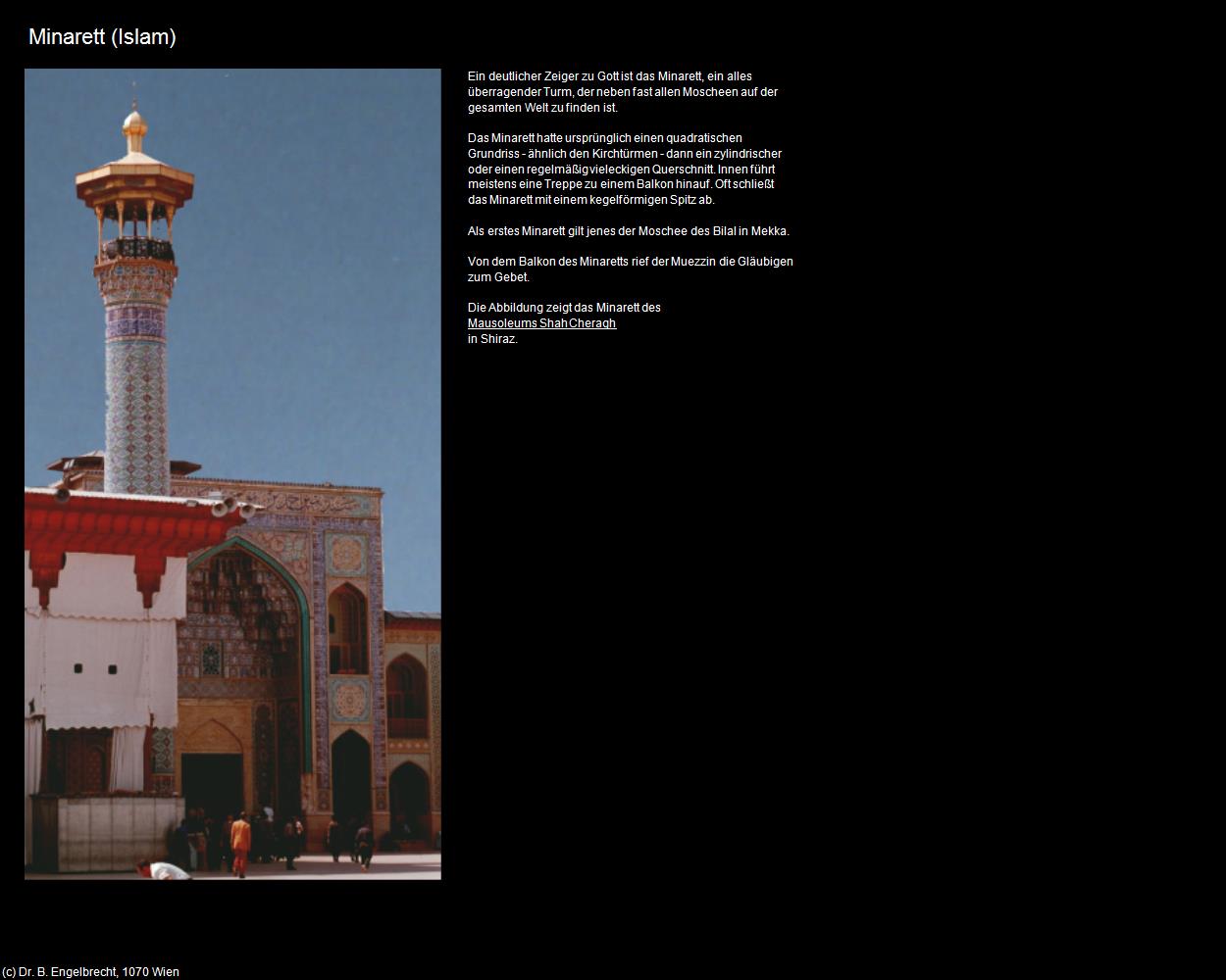 Minarett (IRAN-Religion II - Islam) in Iran(c)B.Engelbrecht