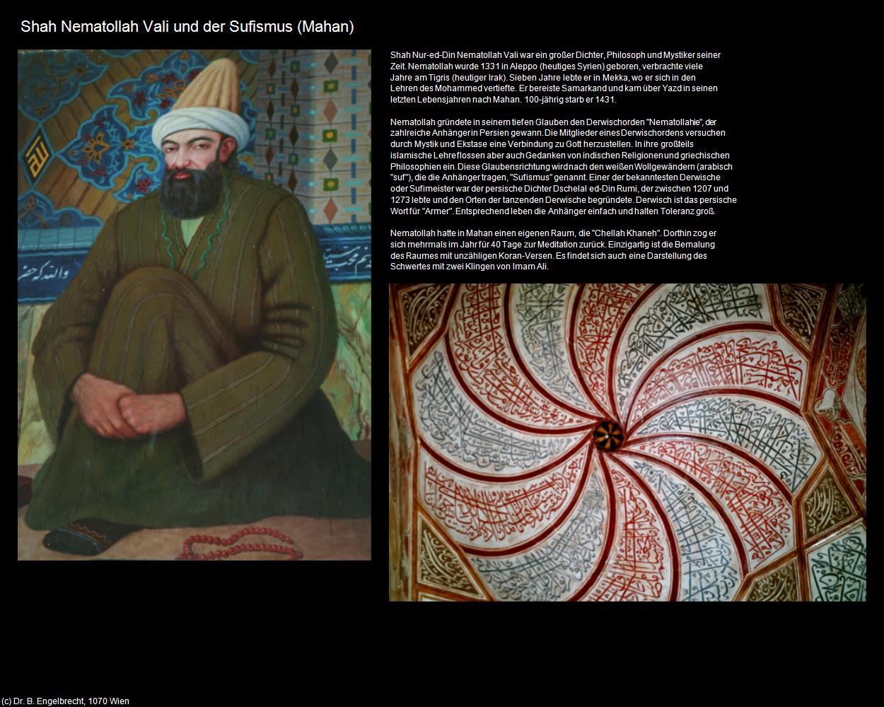 Shah Nematollah Vali und der Sufismus (Mahan) in Iran
