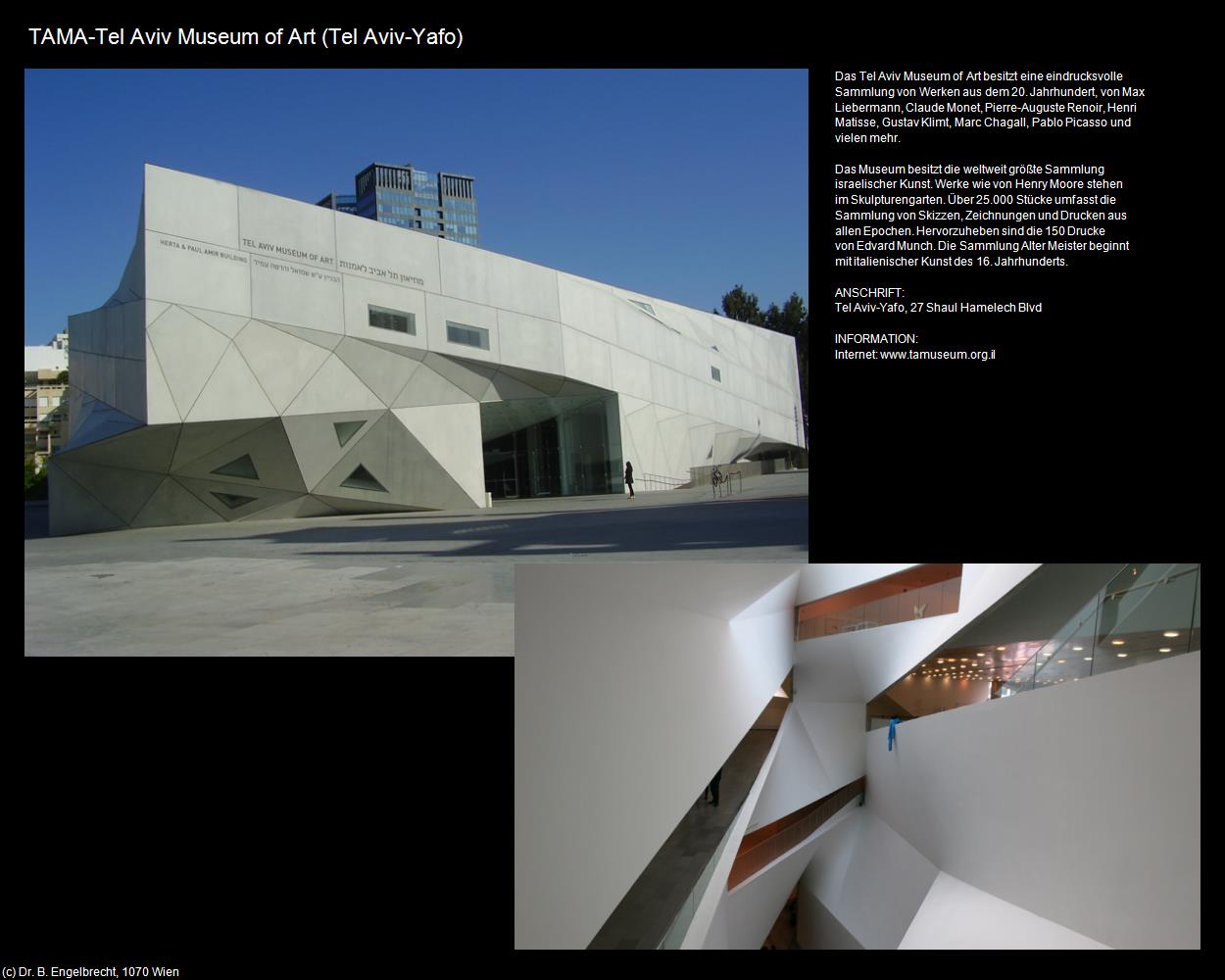 TAMA-Tel Aviv Museum of Art  (Tel Aviv-Yafo) in Kulturatlas-ISRAEL