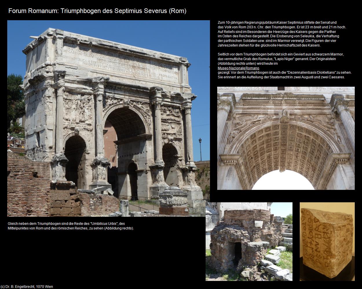 Forum Romanum: Septimius Severus-Bogen (Rom-04-Forum Romanum und Umgebung) in ROM(c)B.Engelbrecht
