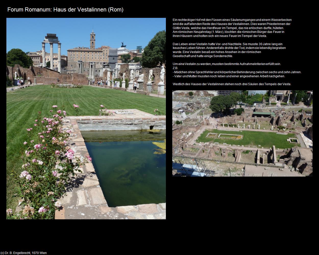 Forum Romanum: Haus der Vestalinnen (Rom-04-Forum Romanum und Umgebung) in ROM