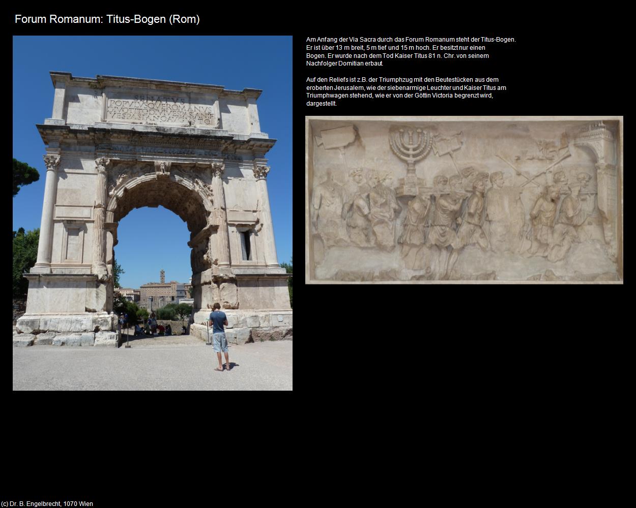 Forum Romanum: Titus-Bogen     (Rom-04-Forum Romanum und Umgebung) in ROM