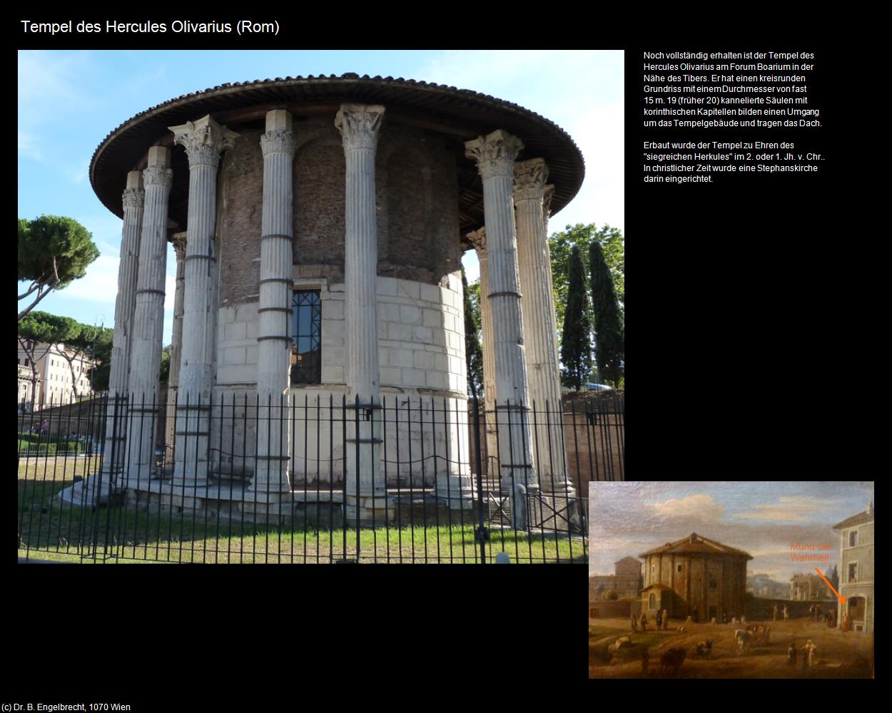 Tempel des Hercules Olivarius  (Rom-04-Forum Romanum und Umgebung) in ROM