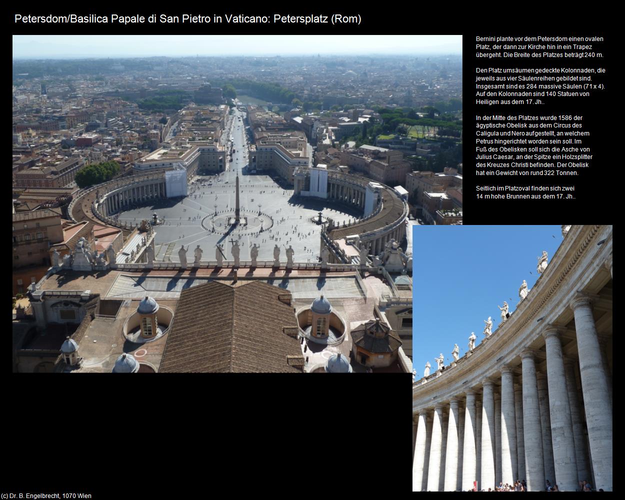 Petersdom: Petersplatz  (Rom-01-Vatikan und Umgebung) in ROM